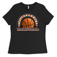 Black basketball rainbow Ladies Tee - JahusDesignShop