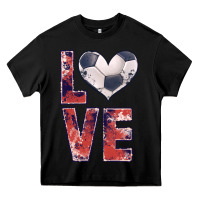 Black soccer love Heavy Core Tee - JahusDesignShop