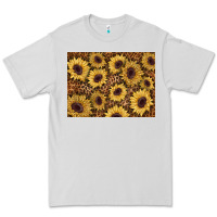Dove Grey sunflower leopard background 3200x2400 Premium Tee - AdoDesignShop