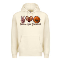 Sandshell peace love basketball Premium Hoodie - JahusDesignShop