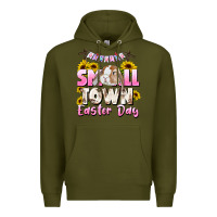 Army Green Small town Easter Day Premium Hoodie - CowGirlArtShop