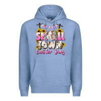 Colony Blue Small town Easter Day Premium Hoodie - CowGirlArtShop