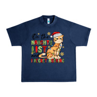 Navy on the naughty list and i regret nothing Urban Heavy Tee - MaliasSmallBusiness