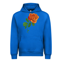 Cobalt Burst Of Joy Rose Urban Hoodie - LillyAllenDesigns