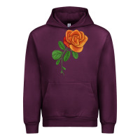 Mauve Wine Burst Of Joy Rose Urban Hoodie - LillyAllenDesigns