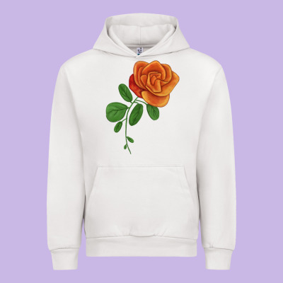 Burst Of Joy Rose Urban Hoodie Designed By Lillyallendesigns