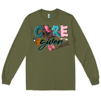 Army Green Caregiver Long Sleeve Tee - LillyAllenDesigns