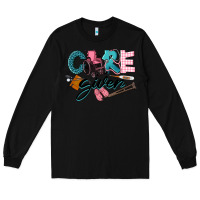 Black Caregiver Long Sleeve Tee - LillyAllenDesigns