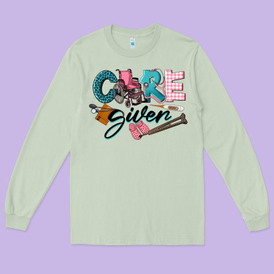 Caregiver Long Sleeve Tee Designed By Lillyallendesigns