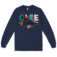 Navy Caregiver Long Sleeve Tee - LillyAllenDesigns