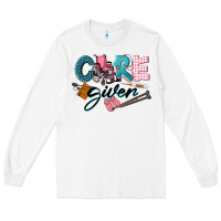 White Caregiver Long Sleeve Tee - LillyAllenDesigns