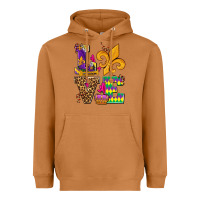 Meerkat mardi gras love olivia Heavyweight Hoodie - OliviaCreatesArt