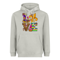 Moon Dust mardi gras love olivia Heavyweight Hoodie - OliviaCreatesArt