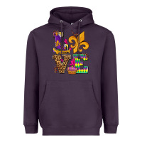 Plum mardi gras love olivia Heavyweight Hoodie - OliviaCreatesArt