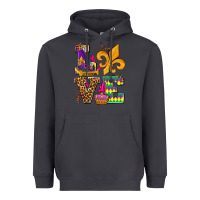 Smoke mardi gras love olivia Heavyweight Hoodie - OliviaCreatesArt