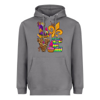 Mardi Gras Love Olivia Heavyweight Hoodie | Teevron