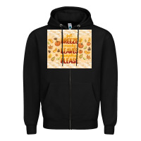 Black fall breeze crunchy leaves Zipper Hoodie - TumblerDesignByShophia