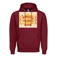 Burgundy fall breeze crunchy leaves Zipper Hoodie - TumblerDesignByShophia