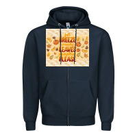 Navy fall breeze crunchy leaves Zipper Hoodie - TumblerDesignByShophia