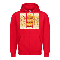 Red fall breeze crunchy leaves Zipper Hoodie - TumblerDesignByShophia