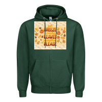 Sports Green fall breeze crunchy leaves Zipper Hoodie - TumblerDesignByShophia