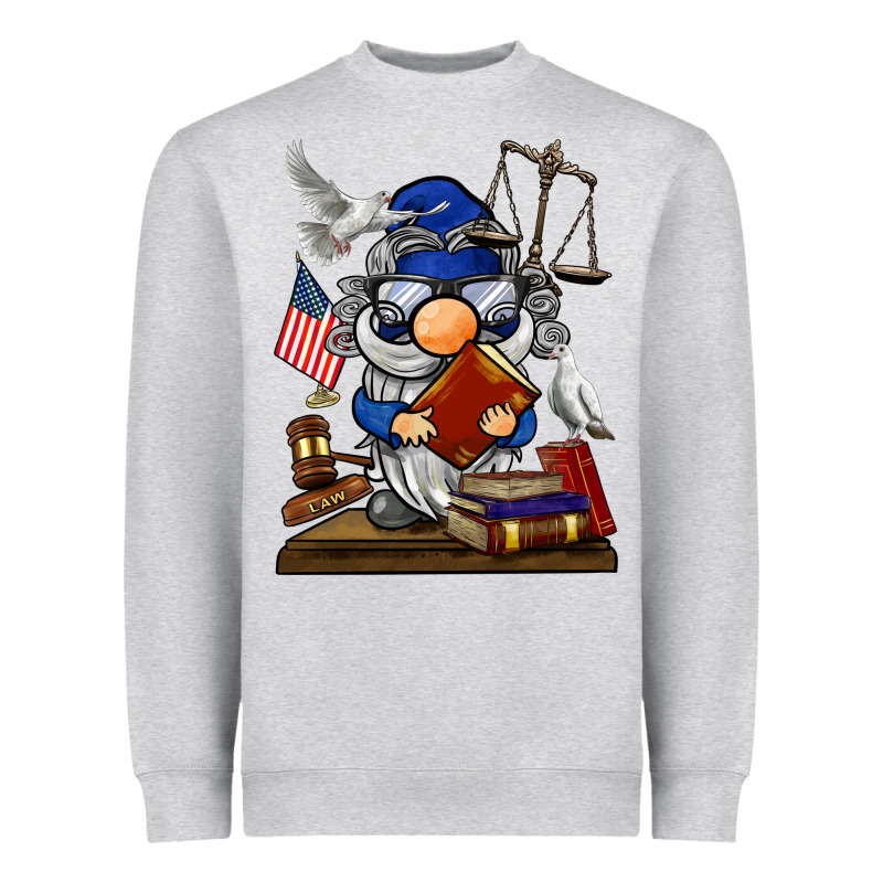 Judge  Gnome Heavyweight Sweatshirt by BarkalooDesign | Teevron