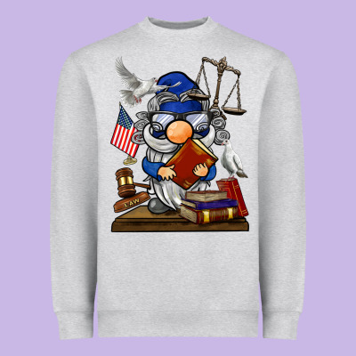 Judge  Gnome Heavyweight Sweatshirt Designed By Barkaloodesign