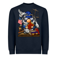 Navy judge  gnome Heavyweight Sweatshirt - BarkalooDesign