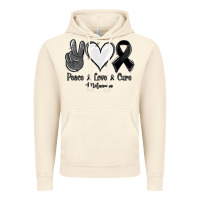 Vintage Artic Peace Love Cure Melanoma Cancer Vintage Hoodie - Jasminsmagicworld