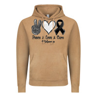 Vintage Camel Peace Love Cure Melanoma Cancer Vintage Hoodie - Jasminsmagicworld