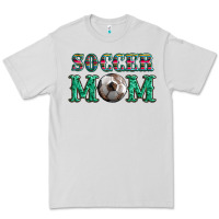 Dove Grey soccer mom with leopard ball and serape leopard Premium Tee - Artiststas