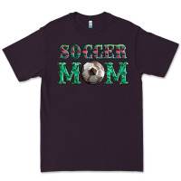 Plum soccer mom with leopard ball and serape leopard Premium Tee - Artiststas