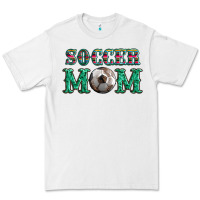 White soccer mom with leopard ball and serape leopard Premium Tee - Artiststas
