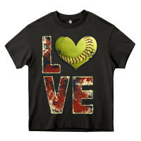 Asphalt softball love Heavy Core Tee - JahusDesignShop