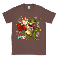 Chestnut Christmas dinosaur Classic Tee - MaliasSmallBusiness