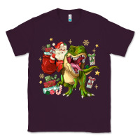 Plum Christmas dinosaur Classic Tee - MaliasSmallBusiness