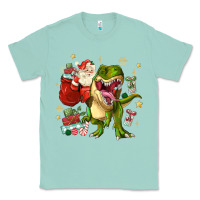 Seafoam Christmas dinosaur Classic Tee - MaliasSmallBusiness