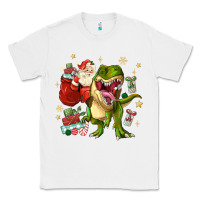 White Christmas dinosaur Classic Tee - MaliasSmallBusiness