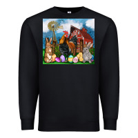 Black Farm animals 20oz Premium Sweatshirt - OliviaCreatesArt