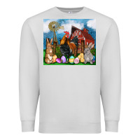 Dove Grey Farm animals 20oz Premium Sweatshirt - OliviaCreatesArt