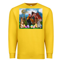 Lemon Farm animals 20oz Premium Sweatshirt - OliviaCreatesArt