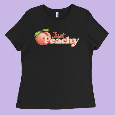 Just Peachy Ladies Tee Designed By Jahusdesignshop