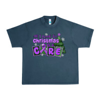 Midnight Navy all i want for christmas is a cure pancreatic canc Urban Heavy Tee - MaliasSmallBusiness