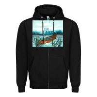 Black the lake is my happy place Zipper Hoodie - TumblerDesignByShophia