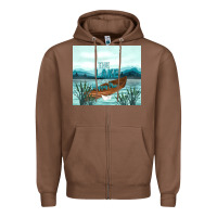 Chestnut the lake is my happy place Zipper Hoodie - TumblerDesignByShophia