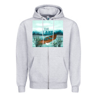 Heather Grey the lake is my happy place Zipper Hoodie - TumblerDesignByShophia