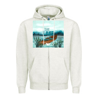 Oatmeal Heather the lake is my happy place Zipper Hoodie - TumblerDesignByShophia