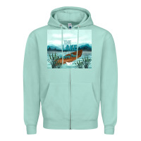 Seafoam the lake is my happy place Zipper Hoodie - TumblerDesignByShophia