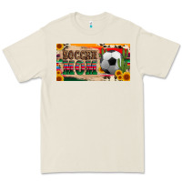 Bone soccer mom with ball and sunflower cactus serape licanse plate Premium Tee - Artiststas