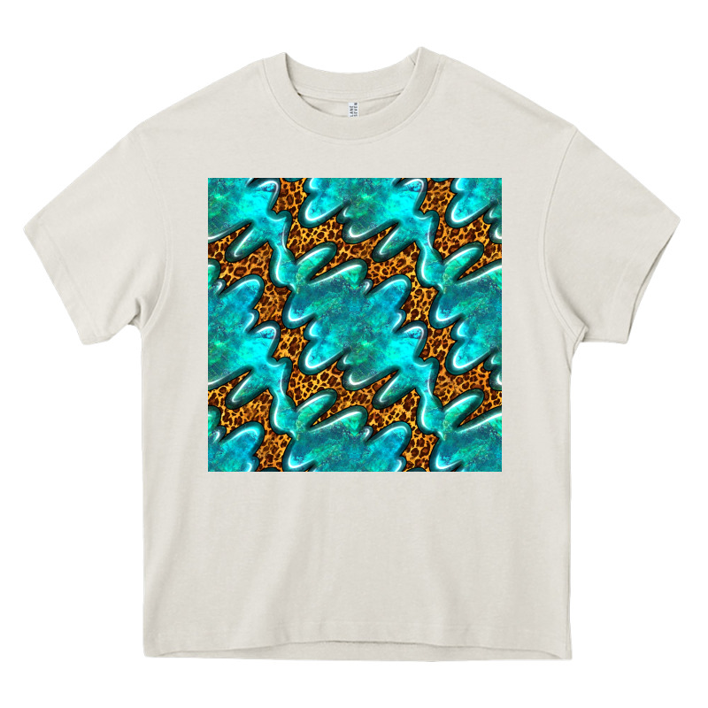 Turquoise Leopard Seamless Pattern Heavy Core Tee by BundleAndBundleShop | Teevron